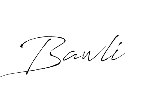 Design your own signature with our free online signature maker. With this signature software, you can create a handwritten (Antro_Vectra) signature for name Bawli. Bawli signature style 6 images and pictures png