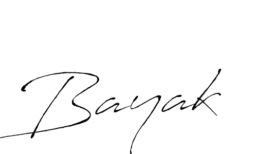 Bayak stylish signature style. Best Handwritten Sign (Antro_Vectra) for my name. Handwritten Signature Collection Ideas for my name Bayak. Bayak signature style 6 images and pictures png