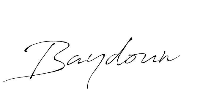 How to make Baydoun signature? Antro_Vectra is a professional autograph style. Create handwritten signature for Baydoun name. Baydoun signature style 6 images and pictures png