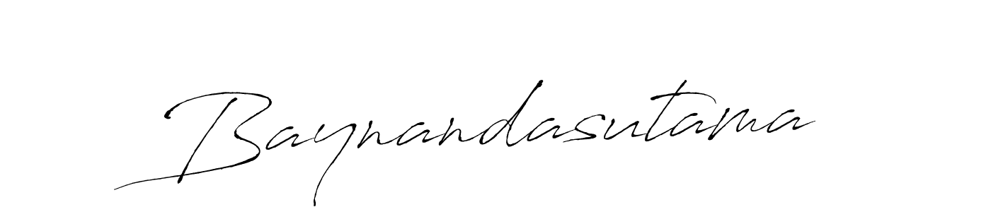 Create a beautiful signature design for name Baynandasutama. With this signature (Antro_Vectra) fonts, you can make a handwritten signature for free. Baynandasutama signature style 6 images and pictures png