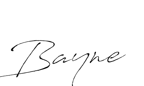 Make a beautiful signature design for name Bayne. With this signature (Antro_Vectra) style, you can create a handwritten signature for free. Bayne signature style 6 images and pictures png