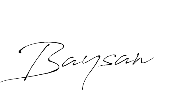 Create a beautiful signature design for name Baysan. With this signature (Antro_Vectra) fonts, you can make a handwritten signature for free. Baysan signature style 6 images and pictures png