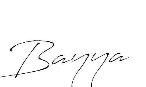 Bayya stylish signature style. Best Handwritten Sign (Antro_Vectra) for my name. Handwritten Signature Collection Ideas for my name Bayya. Bayya signature style 6 images and pictures png