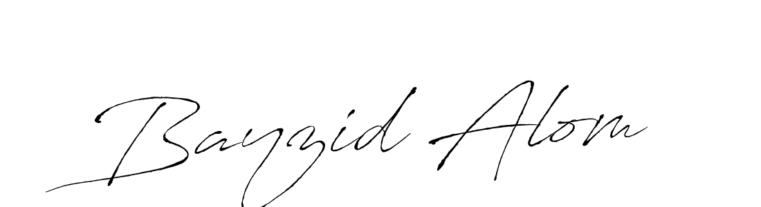 Use a signature maker to create a handwritten signature online. With this signature software, you can design (Antro_Vectra) your own signature for name Bayzid Alom. Bayzid Alom signature style 6 images and pictures png