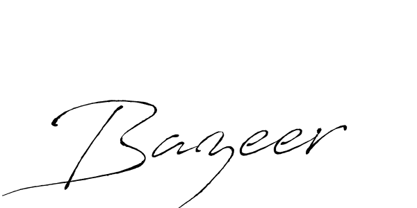 Also we have Bazeer name is the best signature style. Create professional handwritten signature collection using Antro_Vectra autograph style. Bazeer signature style 6 images and pictures png