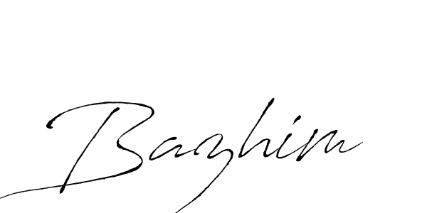 How to make Bazhim signature? Antro_Vectra is a professional autograph style. Create handwritten signature for Bazhim name. Bazhim signature style 6 images and pictures png