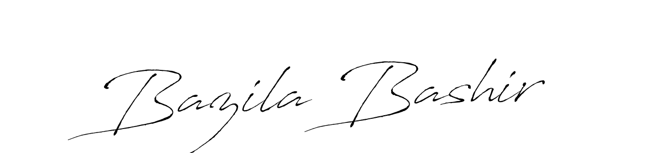 Create a beautiful signature design for name Bazila Bashir. With this signature (Antro_Vectra) fonts, you can make a handwritten signature for free. Bazila Bashir signature style 6 images and pictures png