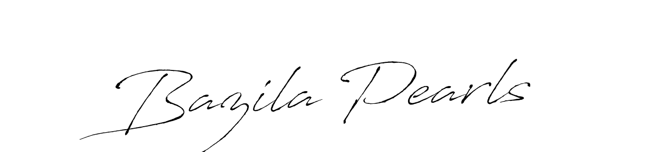 The best way (Antro_Vectra) to make a short signature is to pick only two or three words in your name. The name Bazila Pearls include a total of six letters. For converting this name. Bazila Pearls signature style 6 images and pictures png