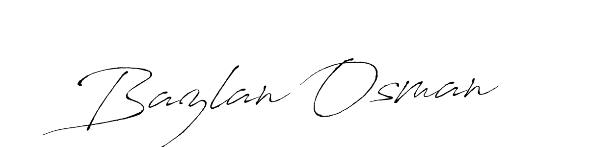 How to make Bazlan Osman signature? Antro_Vectra is a professional autograph style. Create handwritten signature for Bazlan Osman name. Bazlan Osman signature style 6 images and pictures png