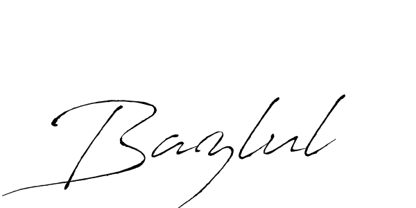 Bazlul stylish signature style. Best Handwritten Sign (Antro_Vectra) for my name. Handwritten Signature Collection Ideas for my name Bazlul. Bazlul signature style 6 images and pictures png