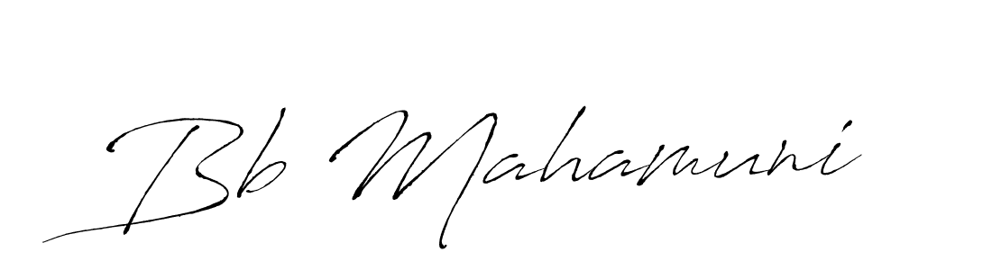 Design your own signature with our free online signature maker. With this signature software, you can create a handwritten (Antro_Vectra) signature for name Bb Mahamuni. Bb Mahamuni signature style 6 images and pictures png