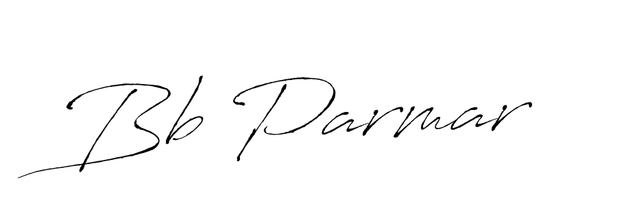 Bb Parmar stylish signature style. Best Handwritten Sign (Antro_Vectra) for my name. Handwritten Signature Collection Ideas for my name Bb Parmar. Bb Parmar signature style 6 images and pictures png