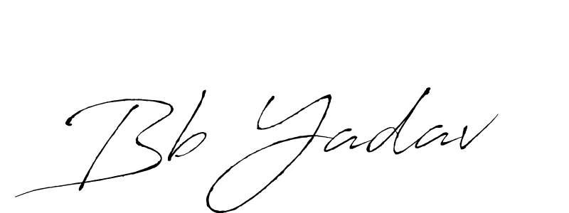 Bb Yadav stylish signature style. Best Handwritten Sign (Antro_Vectra) for my name. Handwritten Signature Collection Ideas for my name Bb Yadav. Bb Yadav signature style 6 images and pictures png