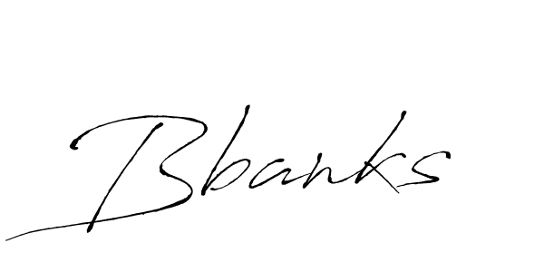 Antro_Vectra is a professional signature style that is perfect for those who want to add a touch of class to their signature. It is also a great choice for those who want to make their signature more unique. Get Bbanks name to fancy signature for free. Bbanks signature style 6 images and pictures png