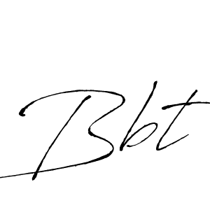 Design your own signature with our free online signature maker. With this signature software, you can create a handwritten (Antro_Vectra) signature for name Bbt. Bbt signature style 6 images and pictures png