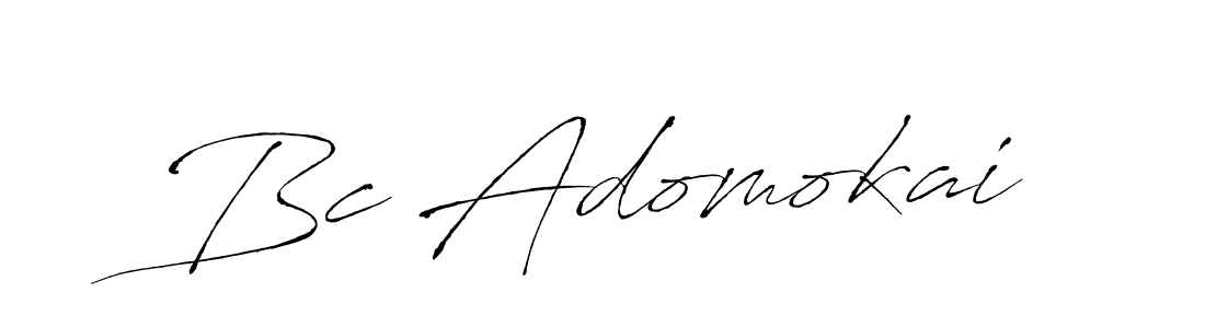 Also You can easily find your signature by using the search form. We will create Bc Adomokai name handwritten signature images for you free of cost using Antro_Vectra sign style. Bc Adomokai signature style 6 images and pictures png