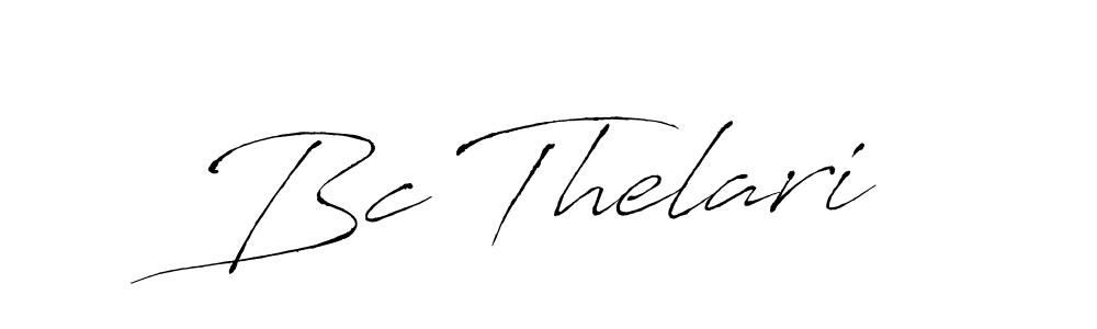 The best way (Antro_Vectra) to make a short signature is to pick only two or three words in your name. The name Bc Thelari include a total of six letters. For converting this name. Bc Thelari signature style 6 images and pictures png
