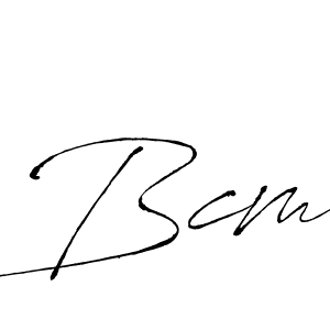 Design your own signature with our free online signature maker. With this signature software, you can create a handwritten (Antro_Vectra) signature for name Bcm. Bcm signature style 6 images and pictures png