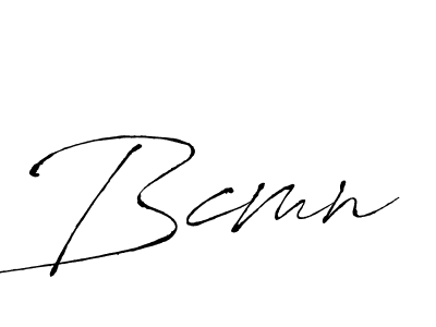 Make a beautiful signature design for name Bcmn. With this signature (Antro_Vectra) style, you can create a handwritten signature for free. Bcmn signature style 6 images and pictures png