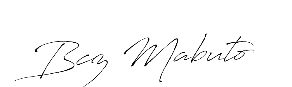 How to make Bcz Mabuto name signature. Use Antro_Vectra style for creating short signs online. This is the latest handwritten sign. Bcz Mabuto signature style 6 images and pictures png