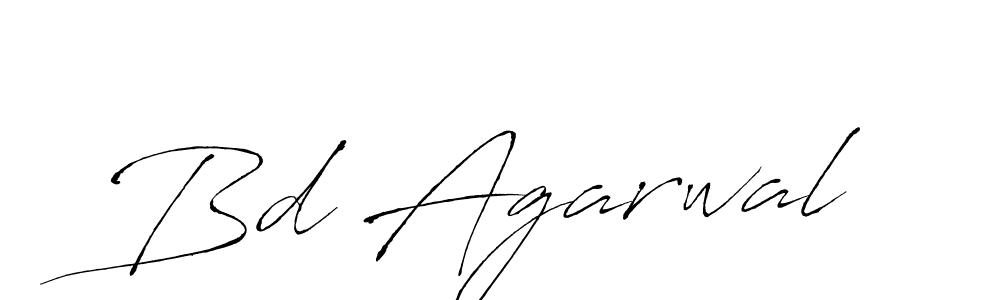 Bd Agarwal stylish signature style. Best Handwritten Sign (Antro_Vectra) for my name. Handwritten Signature Collection Ideas for my name Bd Agarwal. Bd Agarwal signature style 6 images and pictures png