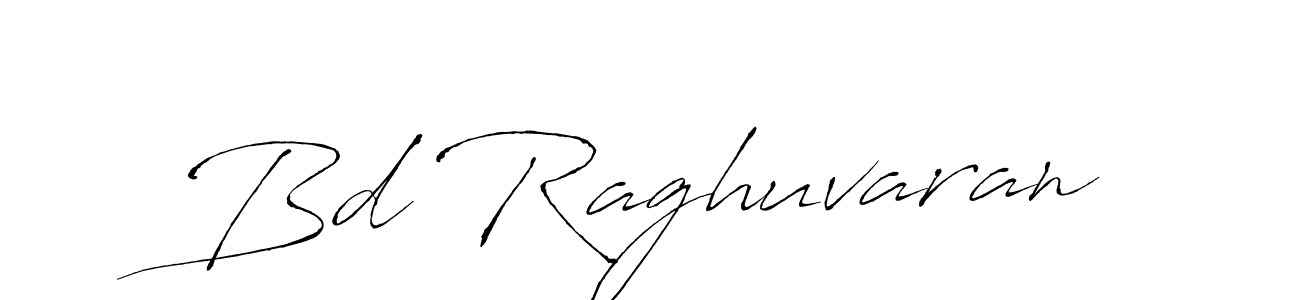 Bd Raghuvaran stylish signature style. Best Handwritten Sign (Antro_Vectra) for my name. Handwritten Signature Collection Ideas for my name Bd Raghuvaran. Bd Raghuvaran signature style 6 images and pictures png