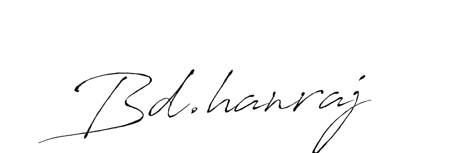 How to make Bd.hanraj signature? Antro_Vectra is a professional autograph style. Create handwritten signature for Bd.hanraj name. Bd.hanraj signature style 6 images and pictures png