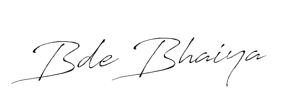 How to make Bde Bhaiya signature? Antro_Vectra is a professional autograph style. Create handwritten signature for Bde Bhaiya name. Bde Bhaiya signature style 6 images and pictures png