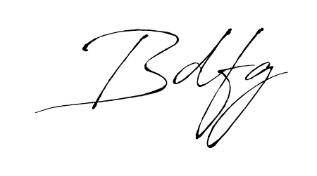 Upgrade your professional image with Bdfg signature created with Antro_Vectra font. Fast, free, and watermark-free download. Bdfg signature style 6 images and pictures png