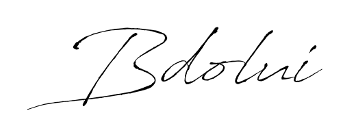 An effortless, minimalist signature concept for Bdolui using Antro_Vectra design. Clean lines that look great on any document. Bdolui signature style 6 images and pictures png