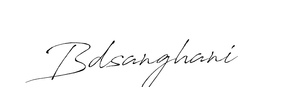 Use a signature maker to create a handwritten signature online. With this signature software, you can design (Antro_Vectra) your own signature for name Bdsanghani. Bdsanghani signature style 6 images and pictures png