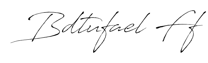 Design your own signature with our free online signature maker. With this signature software, you can create a handwritten (Antro_Vectra) signature for name Bdtufael Ff. Bdtufael Ff signature style 6 images and pictures png