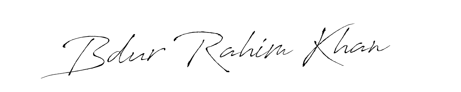 How to make Bdur Rahim Khan name signature. Use Antro_Vectra style for creating short signs online. This is the latest handwritten sign. Bdur Rahim Khan signature style 6 images and pictures png