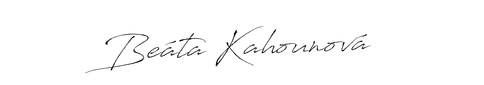 Make a beautiful signature design for name Beáta Kahounová. Use this online signature maker to create a handwritten signature for free. Beáta Kahounová signature style 6 images and pictures png