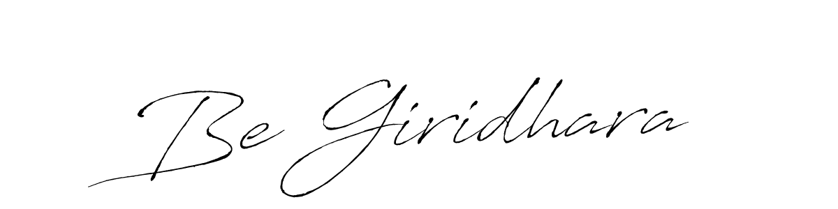 Antro_Vectra is a professional signature style that is perfect for those who want to add a touch of class to their signature. It is also a great choice for those who want to make their signature more unique. Get Be Giridhara name to fancy signature for free. Be Giridhara signature style 6 images and pictures png