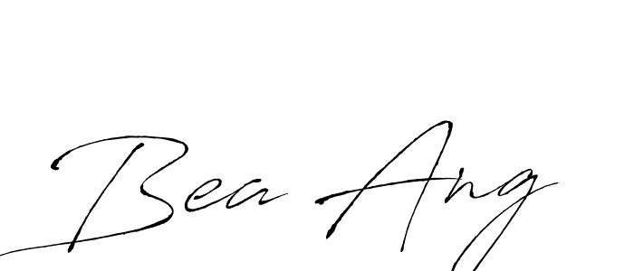 Use a signature maker to create a handwritten signature online. With this signature software, you can design (Antro_Vectra) your own signature for name Bea Ang. Bea Ang signature style 6 images and pictures png