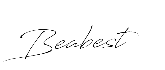 Use a signature maker to create a handwritten signature online. With this signature software, you can design (Antro_Vectra) your own signature for name Beabest. Beabest signature style 6 images and pictures png