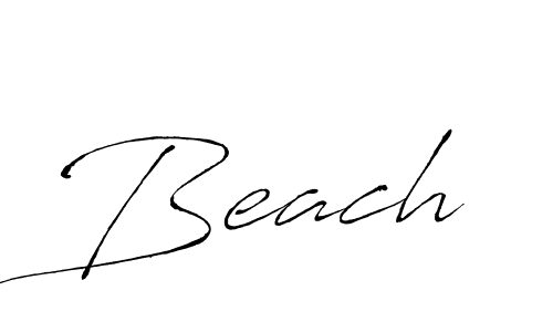 Use a signature maker to create a handwritten signature online. With this signature software, you can design (Antro_Vectra) your own signature for name Beach. Beach signature style 6 images and pictures png