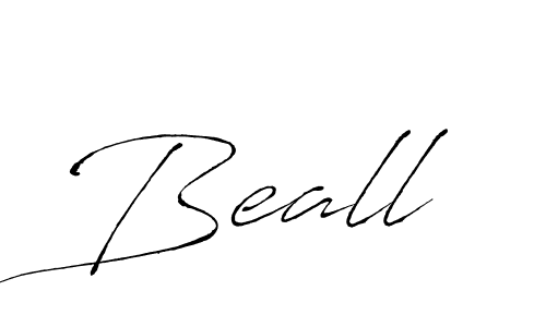 How to make Beall name signature. Use Antro_Vectra style for creating short signs online. This is the latest handwritten sign. Beall signature style 6 images and pictures png