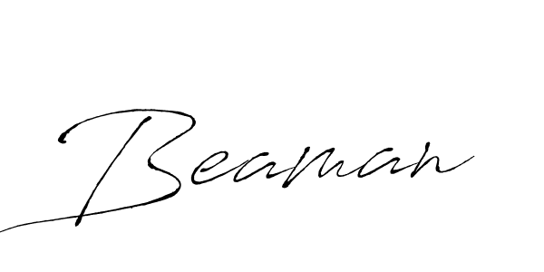 Design your own signature with our free online signature maker. With this signature software, you can create a handwritten (Antro_Vectra) signature for name Beaman. Beaman signature style 6 images and pictures png