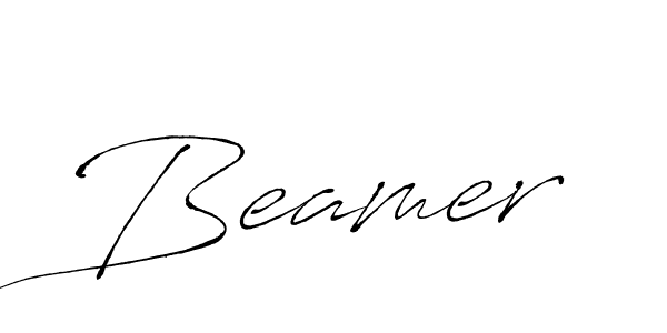 How to make Beamer signature? Antro_Vectra is a professional autograph style. Create handwritten signature for Beamer name. Beamer signature style 6 images and pictures png