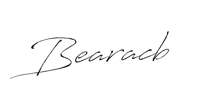 Create a beautiful signature design for name Bearacb. With this signature (Antro_Vectra) fonts, you can make a handwritten signature for free. Bearacb signature style 6 images and pictures png