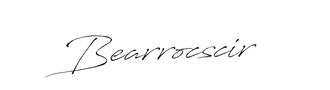 How to make Bearrocscir signature? Antro_Vectra is a professional autograph style. Create handwritten signature for Bearrocscir name. Bearrocscir signature style 6 images and pictures png