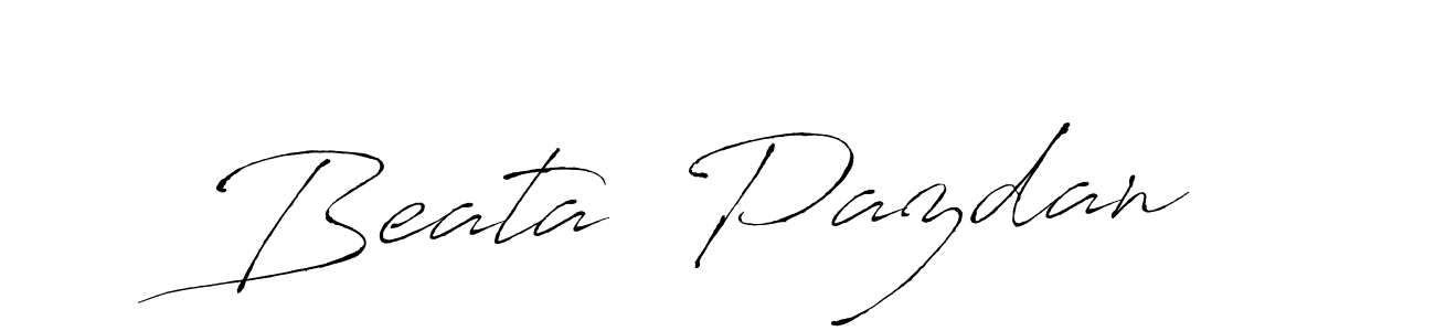 You should practise on your own different ways (Antro_Vectra) to write your name (Beata  Pazdan) in signature. don't let someone else do it for you. Beata  Pazdan signature style 6 images and pictures png