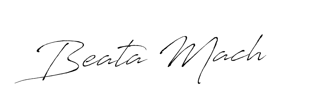Create a beautiful signature design for name Beata Mach. With this signature (Antro_Vectra) fonts, you can make a handwritten signature for free. Beata Mach signature style 6 images and pictures png