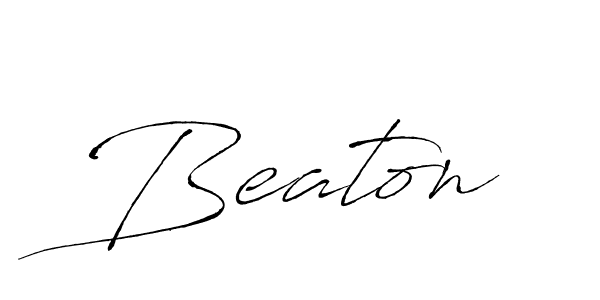 Make a beautiful signature design for name Beaton. With this signature (Antro_Vectra) style, you can create a handwritten signature for free. Beaton signature style 6 images and pictures png