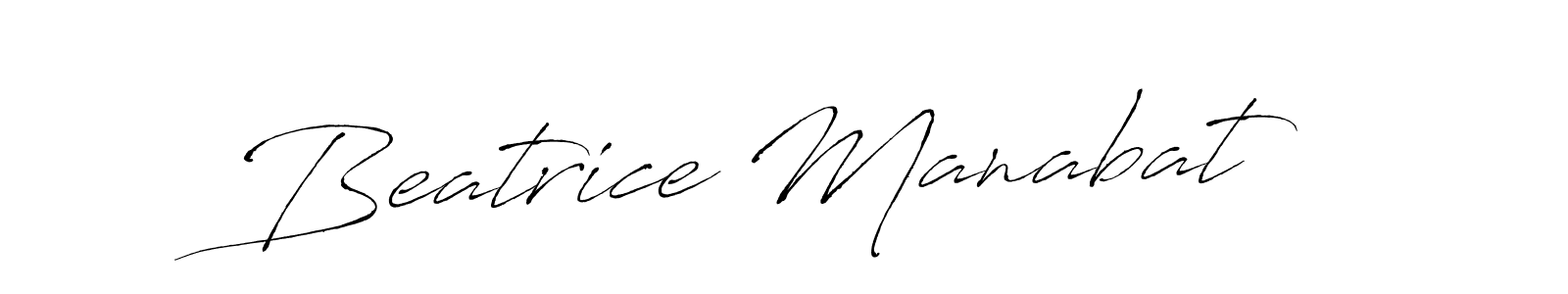 Beatrice Manabat stylish signature style. Best Handwritten Sign (Antro_Vectra) for my name. Handwritten Signature Collection Ideas for my name Beatrice Manabat. Beatrice Manabat signature style 6 images and pictures png