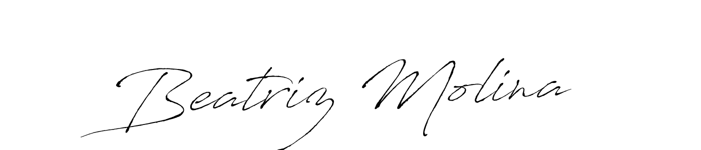 How to make Beatriz Molina name signature. Use Antro_Vectra style for creating short signs online. This is the latest handwritten sign. Beatriz Molina signature style 6 images and pictures png