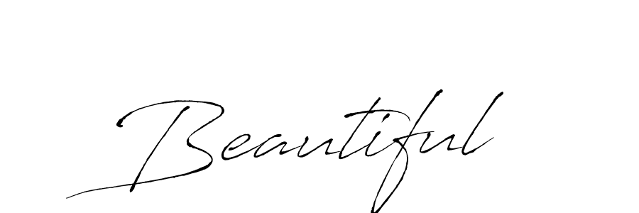 Create a beautiful signature design for name Beautiful. With this signature (Antro_Vectra) fonts, you can make a handwritten signature for free. Beautiful signature style 6 images and pictures png