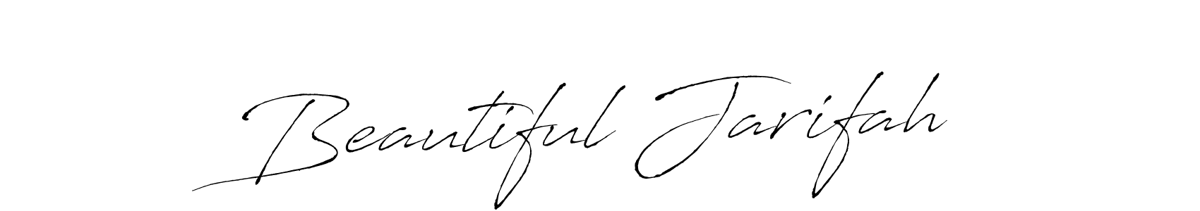 You should practise on your own different ways (Antro_Vectra) to write your name (Beautiful Jarifah) in signature. don't let someone else do it for you. Beautiful Jarifah signature style 6 images and pictures png